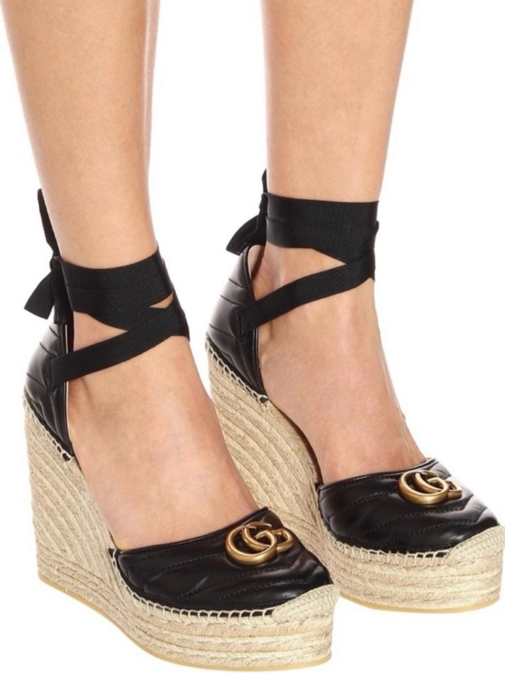 Gucci Marmont Espadrille Wedge 39.5